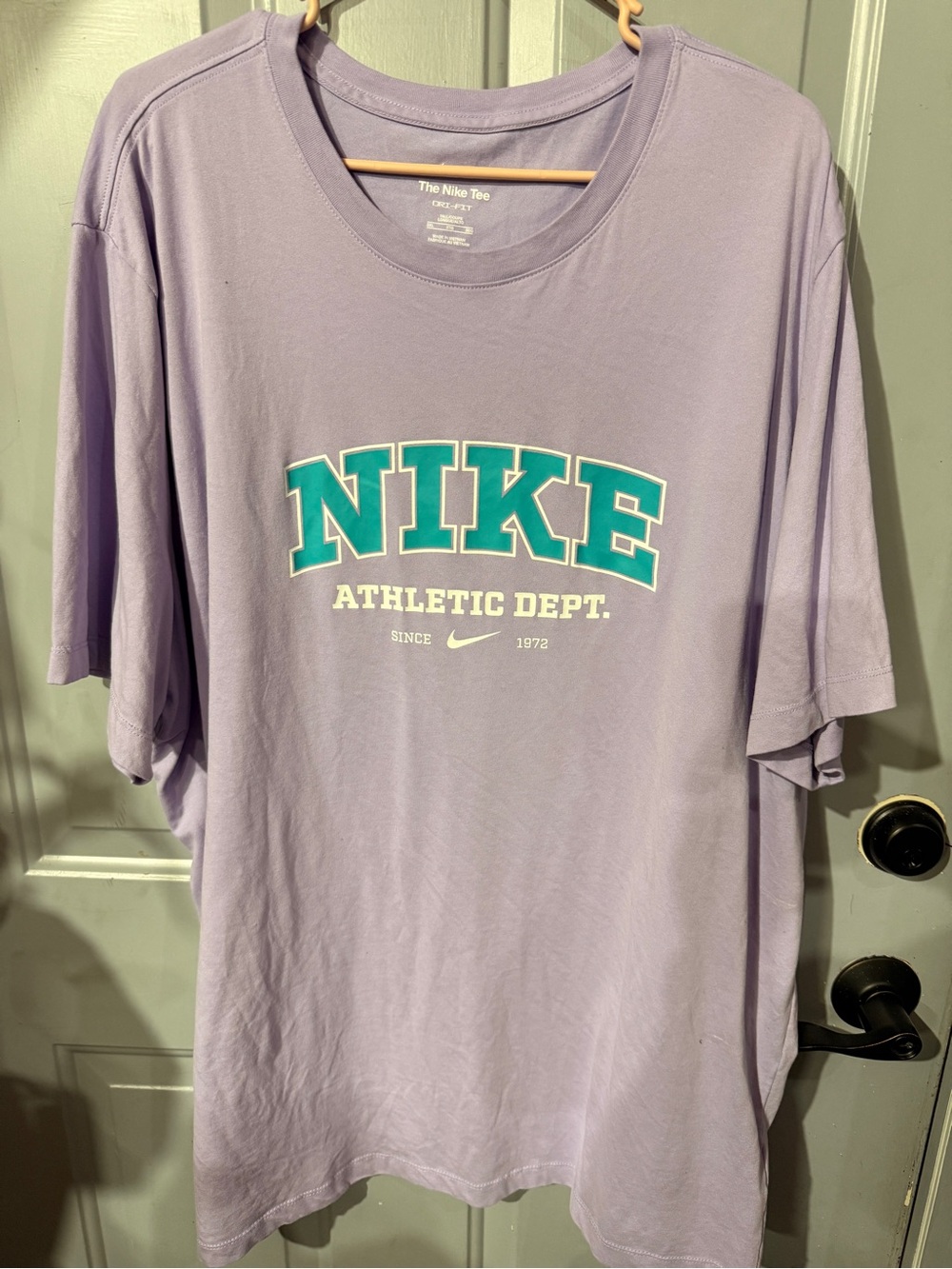 Pre-Owned Nike Men's Lavender Athletic Dept. Logo Tee